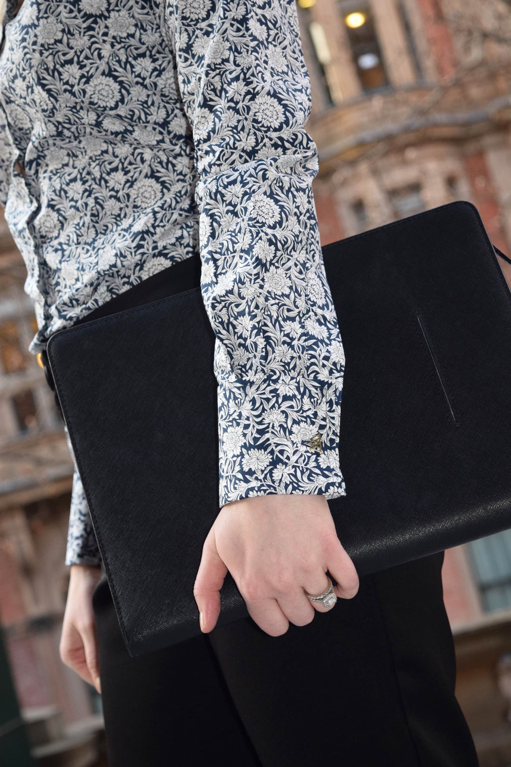 Palace Garden - Liberty Print Fabric French Cuff Blouse