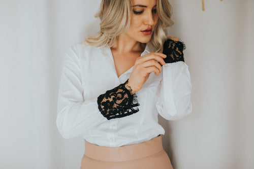 Hollywood Black Lace - Business Shirt