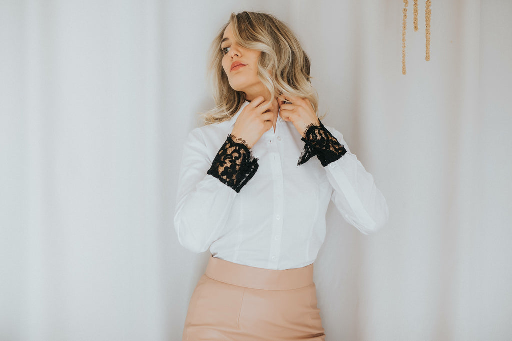 Hollywood Black Lace - Business Shirt