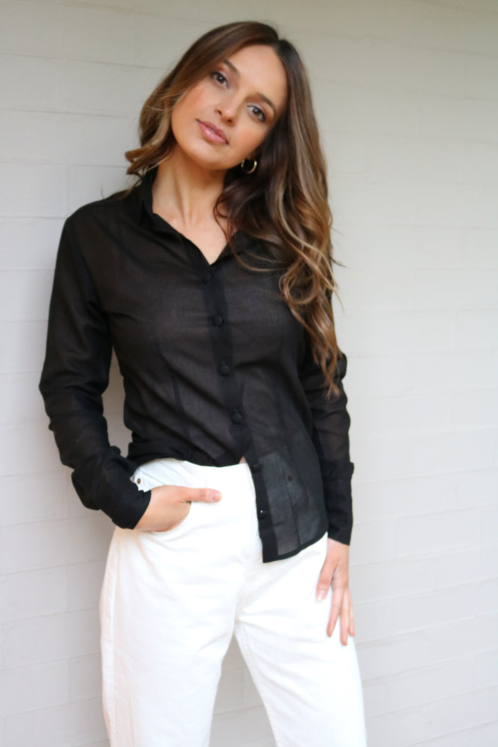 Venice - Sheer Voile Blouse