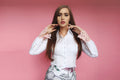 Hollywood Pink Lace - Business Shirt