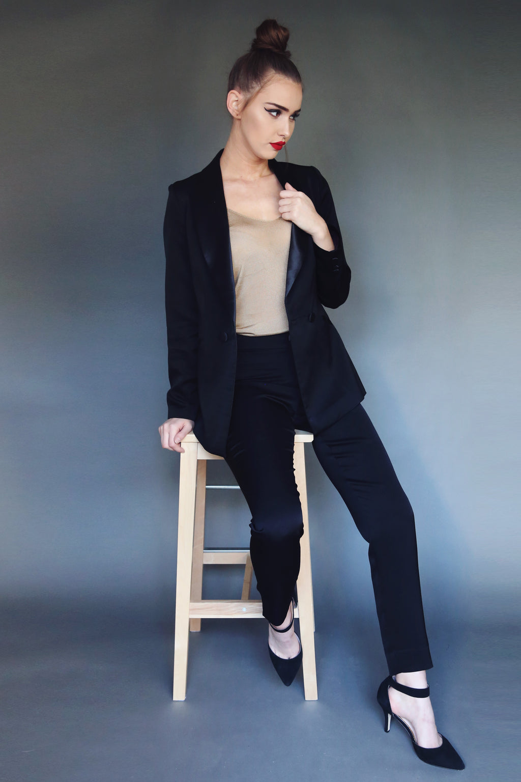 Women's Cigarette Tux Pant