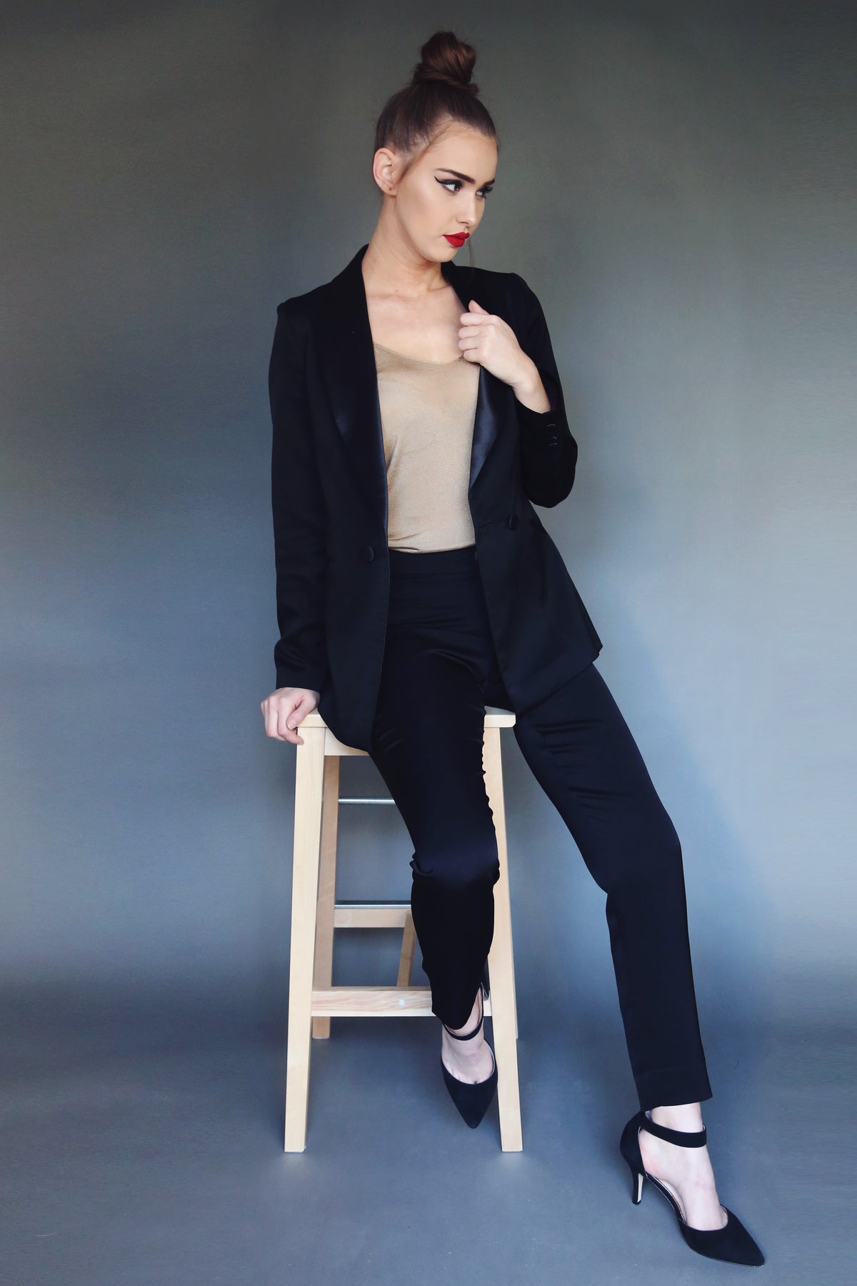 Women's Cigarette Tux Pant