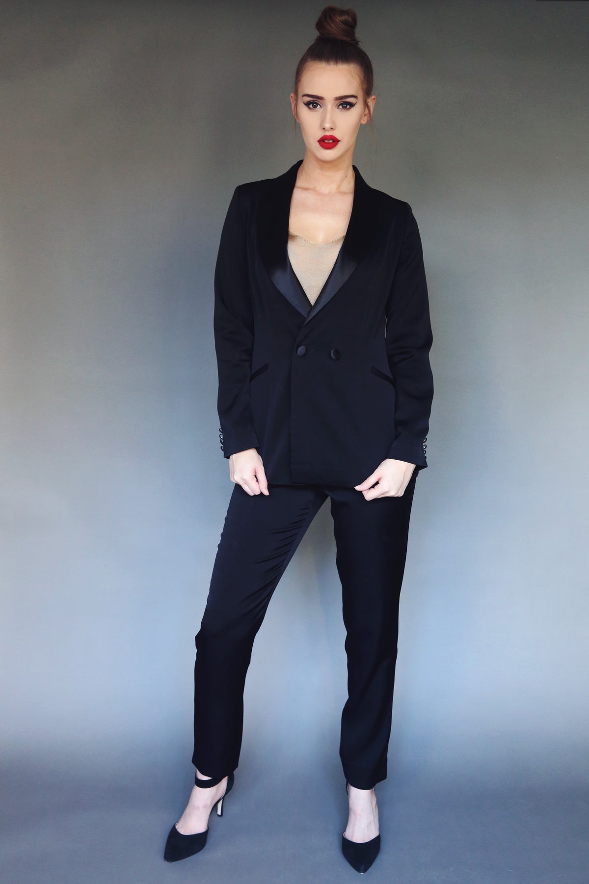 Women's Cigarette Tux Pant