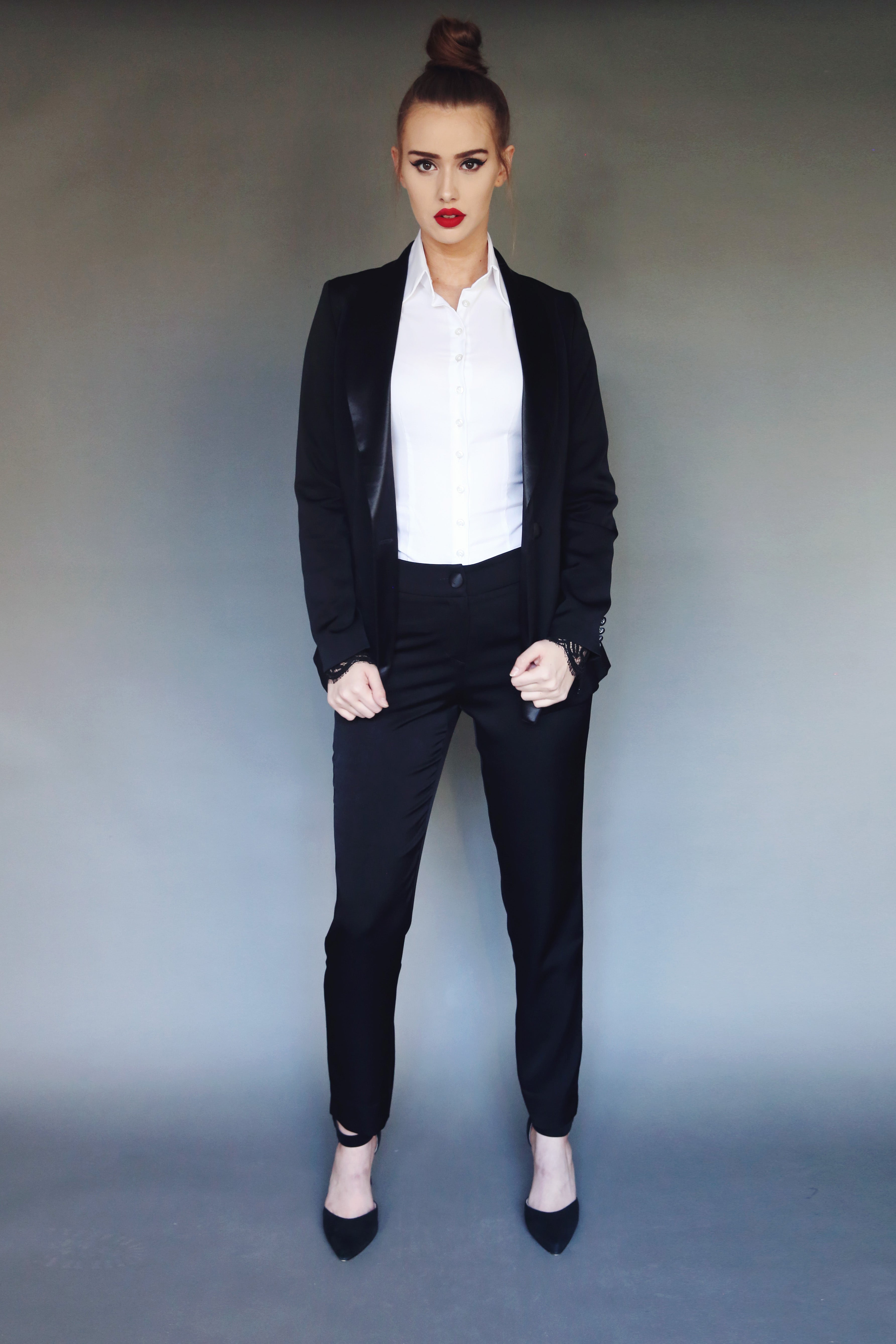 Women's Cigarette Tux Pant