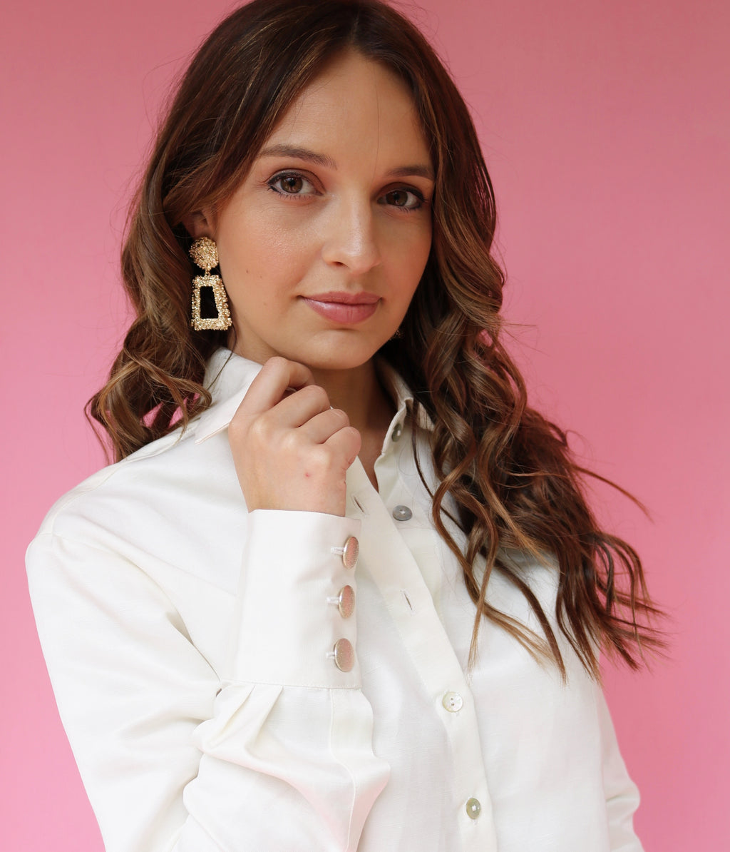 Palermo Blouse - Casual Ivory Blouse