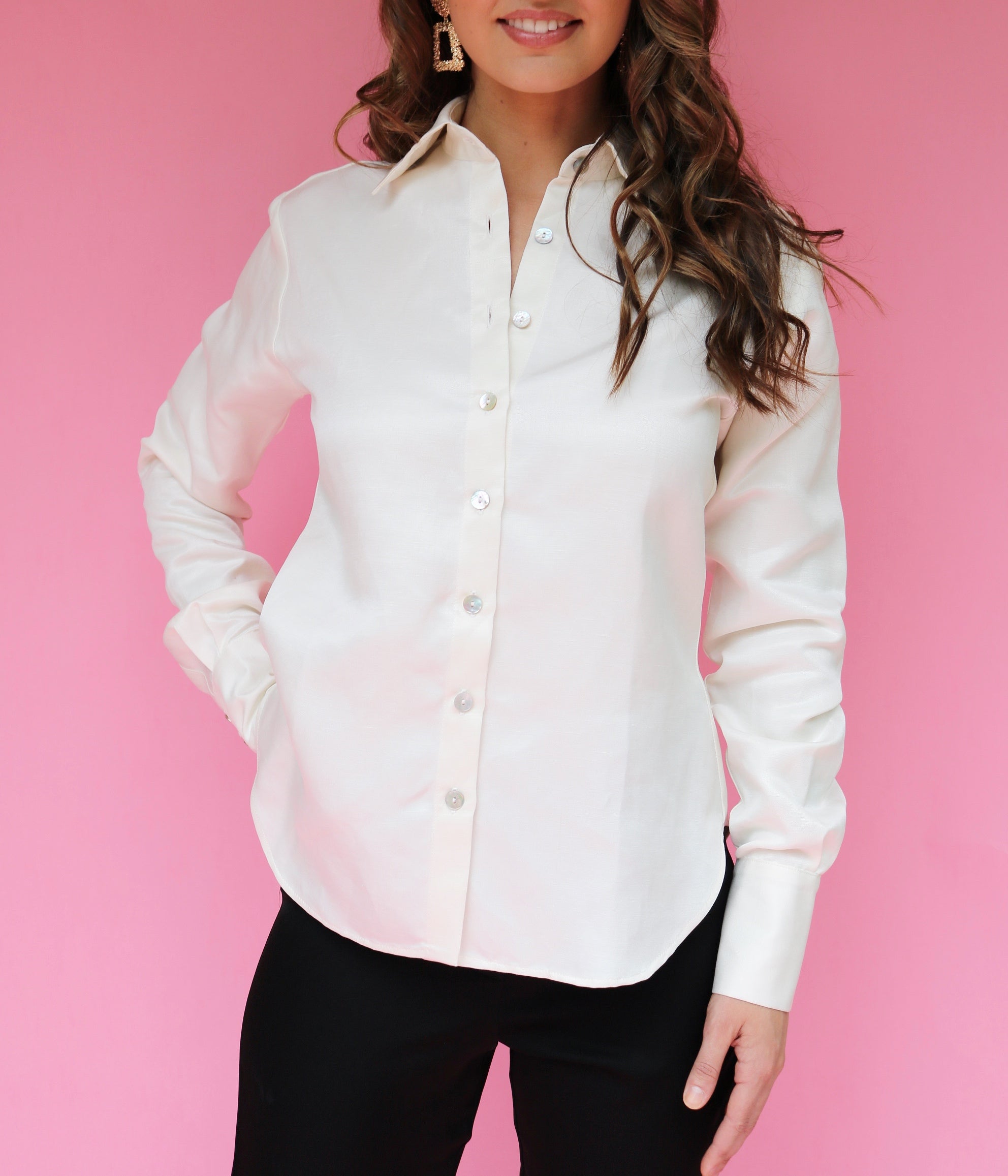 Palermo Blouse - Casual Ivory Blouse
