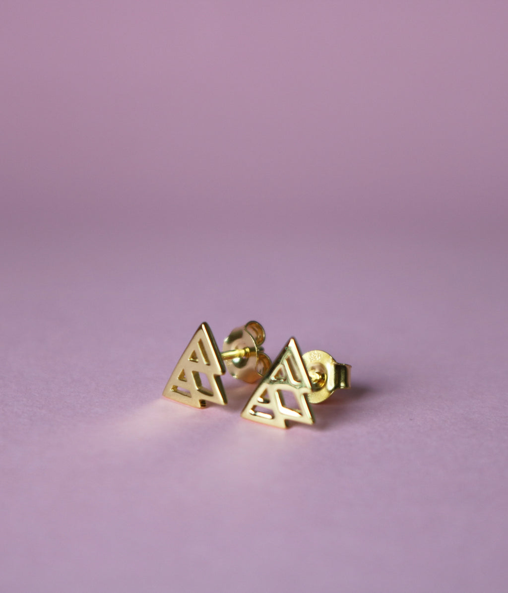 Gold stud Earrings