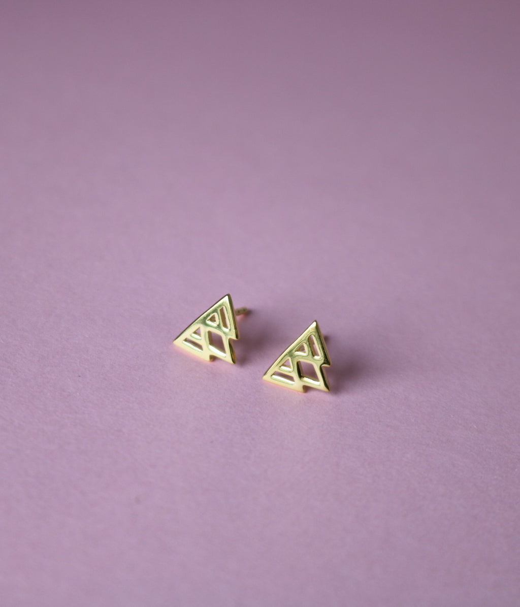 Gold stud Earrings