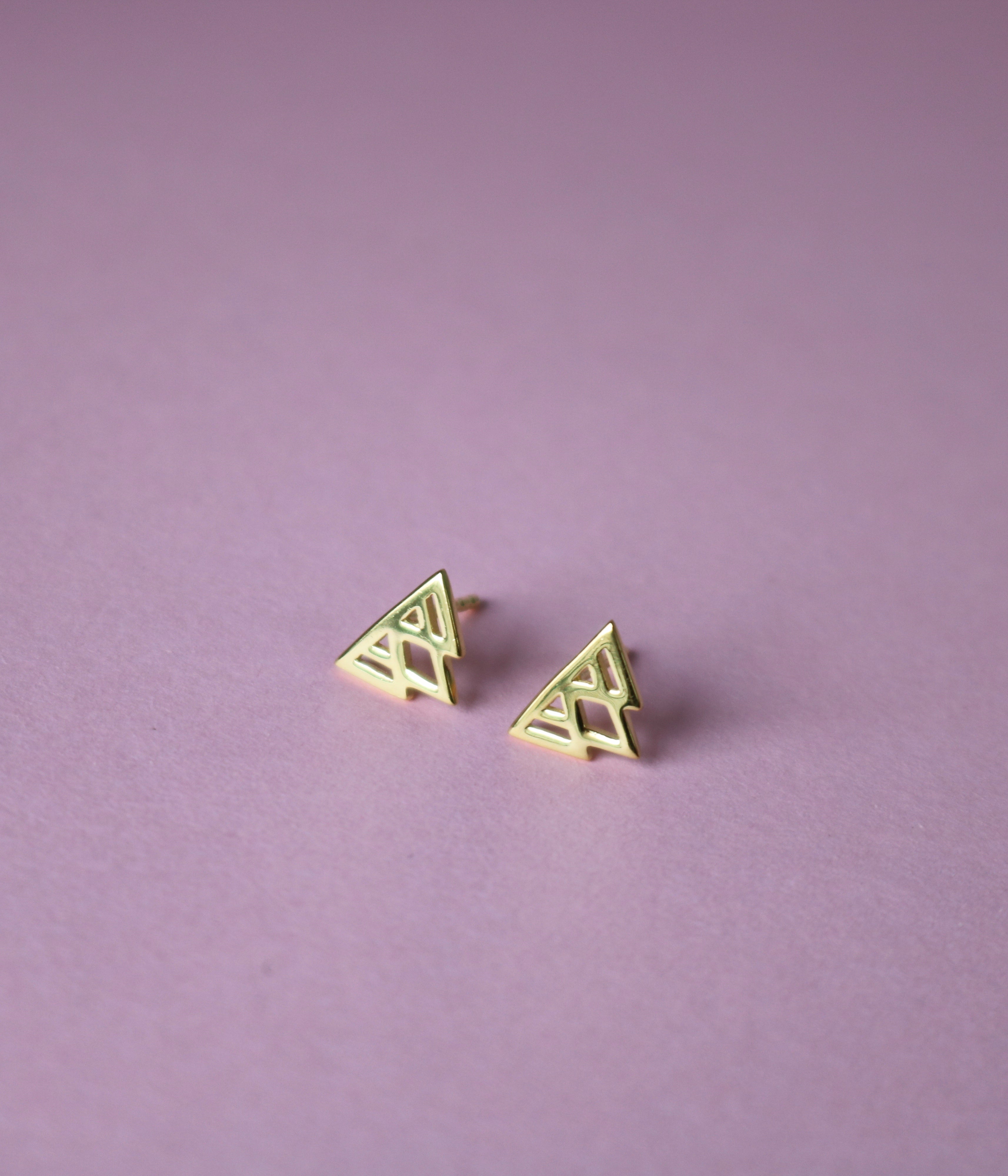 Gold stud Earrings